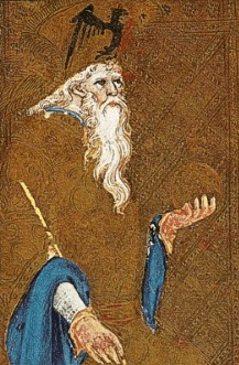 Profile of The Emperor card. I never actually saw this one in the game, but I like this one.